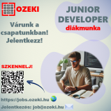 Junior fejlesztő - Diákmunka ősztől - Ozeki Kft.