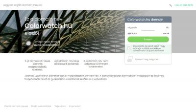 Eladó okosórás domain név: colorwatch.hu0