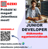 Full Stack developer Diákmunka ősztől - Ozeki Kft.