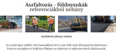 Aszfaltozás és földmunkák és további szolgáltatások Magyarországon0