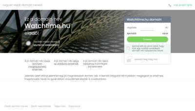 Eladó órás domain név: watchtime.hu0