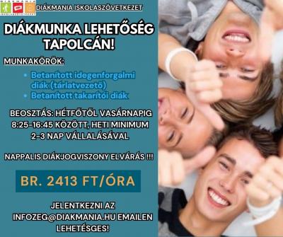 Diákmunka Tapolcán!!0