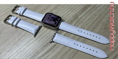 Apple Watch fehér bőr óraszíj0