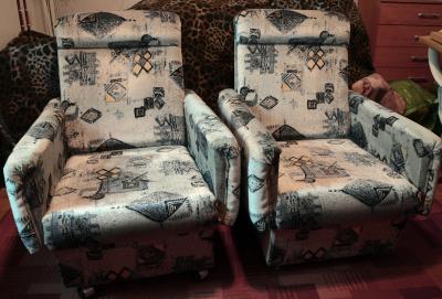 Eladó 2 db görgős plüssfotel, használt, de jó állapotban, Dunakeszin0