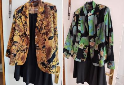 Tavaszra-nyárra kétféle, elegáns blézer fekete szoknyával0